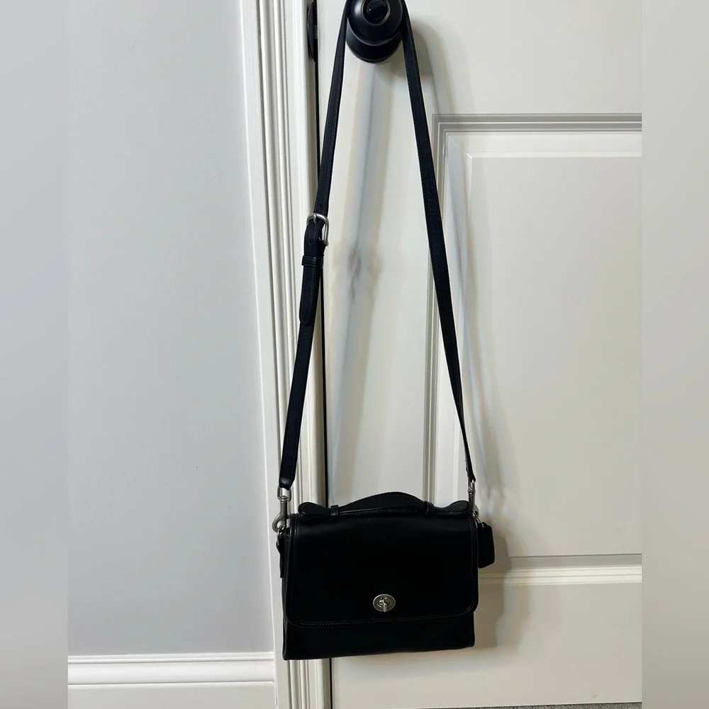 Vintage Coach 9870 Court bag black nickel hardware Costa Rica Y2K 2000s purse - Picture 12 of 14